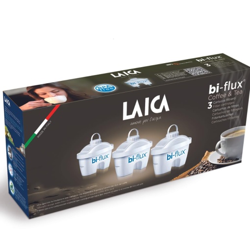 LAICA - l701752 Pachet cartus filtrant Cafea si ceai plastic alb 286 x 128 x 62 cm pachet de 3
