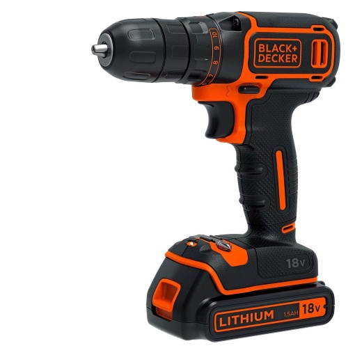 Masina de gaurit si insurubat BlackDecker BDCDC18K1-QW 18V LED Compacta Negru