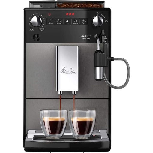 Melitta Avanza - aparat de cafea complet automat cu sistem de lapte aparat de cafea cu rasnita si rezervor de apa foarte mare 15 l pentru de exemplu c