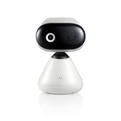 Monitor pentru bebelusi Motorola Nursery PIP1000 cu camera - Camera de securitate cu aplicatie - Monitor pentru bebelusi - Vedere pe timp de noapte, zoom digital, cantece de leagan si comunicare bidirectionala - Montat pe perete - Alb