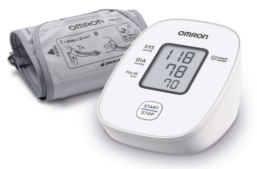 OMRON X2 Basic - Tensiometru automat validat clinic | Detectarea batailor neregulate ale inimii | cu control de potrivire a mansetei | Operare simpla cu un singur buton | 22-32cm