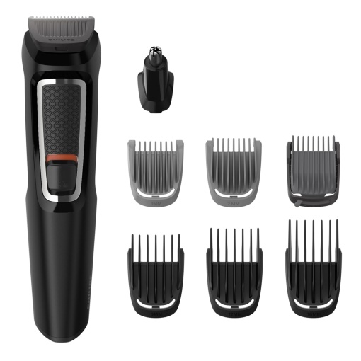 Philips Series 3000, aparat de tuns multifunctional, multispatiu 7 in 1, coafare usoara a fetei si parului, 11 setari de lungime (0,5-16 mm), model MG3730/15