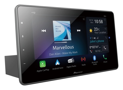 Pioneer SPH-EVO950DAB-UNI2 - receptor media universal 2DIN Bluetooth panou tactil capacitiv de 9 cu Wi-Fi Apple CarPlay Android Auto si DAB