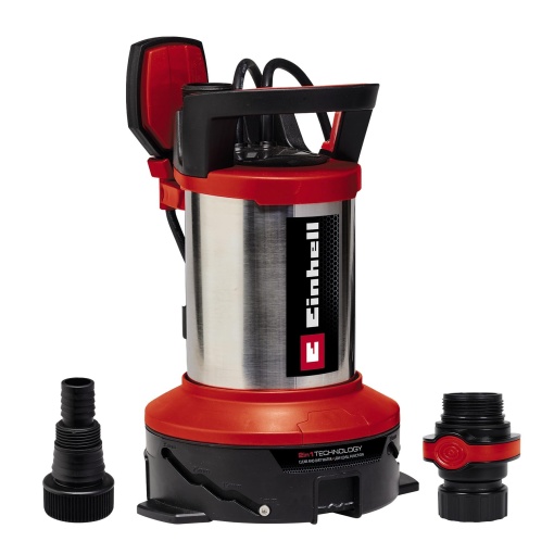 Pompa de apa murdara Einhell GE-DP 7535 N LL ECO 2-in-1 (750 W, pana la O 35 mm dimensiune a particulelor straine, debit max. 18.500 L/h, inclusiv conector rapid si adaptor universal)