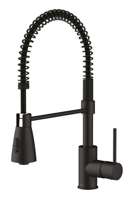 Robinet de bucatarie Lenz KALANI2 in negru mat - robinet cu suport pivotant - instalare usoara si manopera de inalta calitate - 46070351