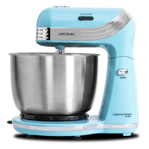 Robot de bucatarie Cecotec Cecomixer Easy. 250W, miscare oscilanta, capacitate 3L, bol din otel inoxidabil, 5 functii: framantare, batare, amestecare, asamblare, emulsionare, 6 viteze, albastru