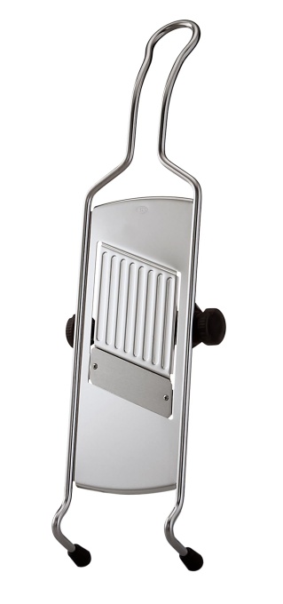 Rosle Hobel Classic 42cm Argintiu Reiba Reglabila pentru Legume cu Stand Antiderapant
