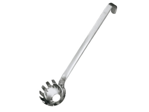 ROSLE Spaghetti Server Polonic de spaghete de inalta calitate cu maner cu carlig otel inoxidabil 1810 poate fi spalat in masina de spalat vase 295 cm