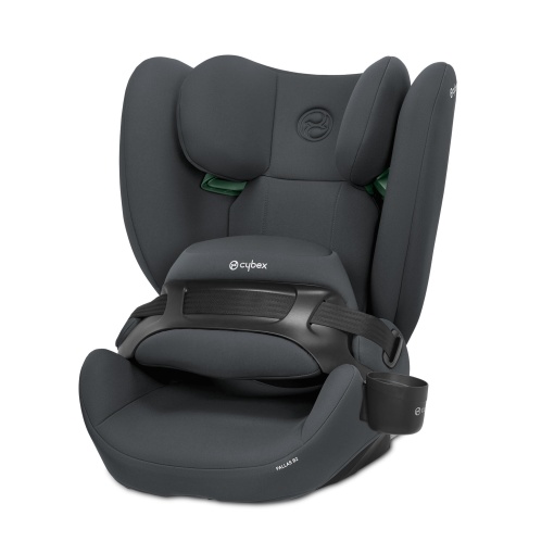 Scaun auto pentru copii CYBEX Silver Pallas B2 i-Size, ISOFIX, Grupa 1/2/3 (9-50 kg), De la aproximativ 15 luni la 12 ani, Incl. suport pentru pahare, Cobblestone Grey