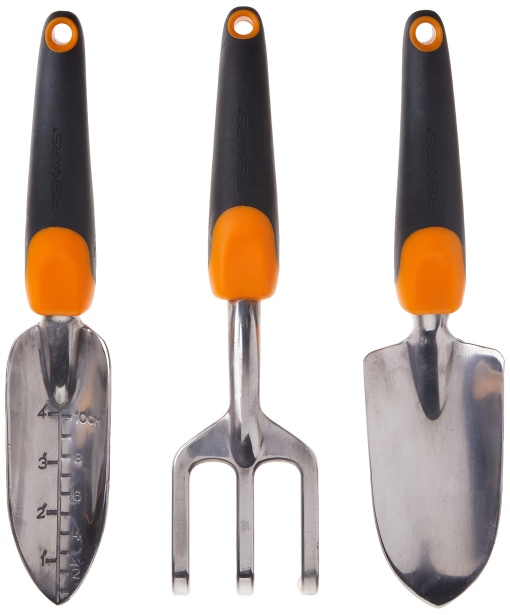 Set de 3 piese Fiskars Garden Tool Ergo negru/portocaliu