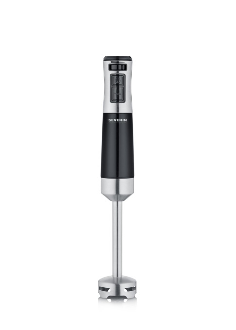 SEVERIN Blender de mana pentru piure si tocare blender cu reglare continua a vitezei blender detasabil 600 W negru otel inoxidabil periat SM 3771