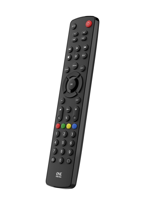 Telecomanda universala One For All Contour 4 - Control 4 terminale - TV / Smart TV Set Top Box DVD, Blu-ray si dispozitive audio - Garantat pentru a functiona cu toate marcile producatorului - URC1240