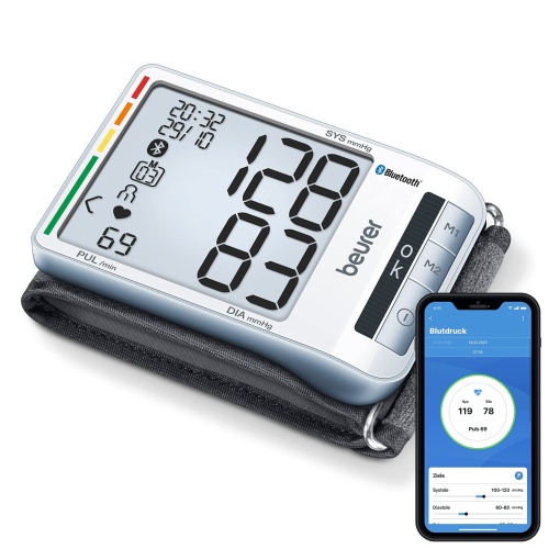 Tensiometru Beurer BC 85 la incheietura mainii cu Bluetooth si afisaj de pozitionare