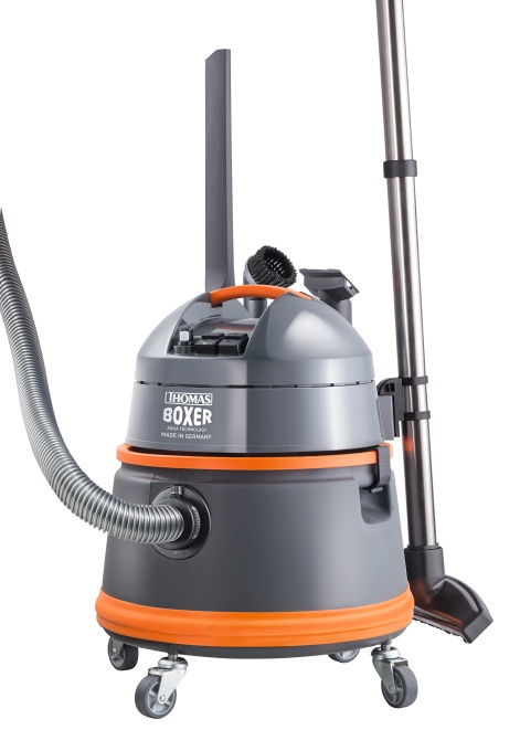 THOMAS Boxer 788119 aspirator de spalare umed-uscat robust si puternic, 1400 W, 4 bari, gri/portocaliu, 490/390/390
