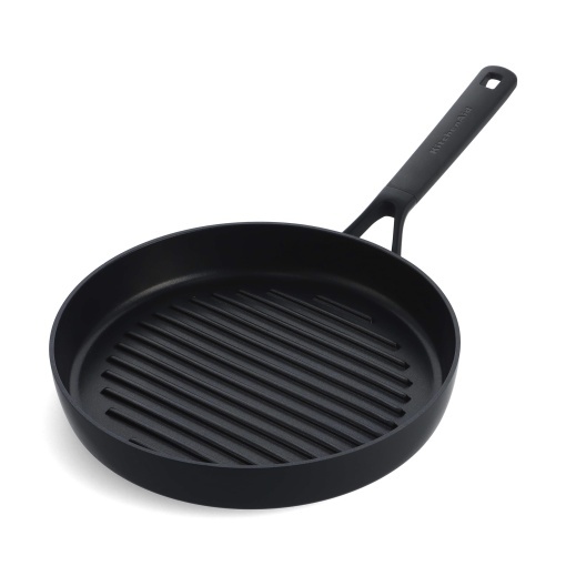 Tigaie grill KitchenAid Classic 28cm ceramica antiaderenta inductie negru