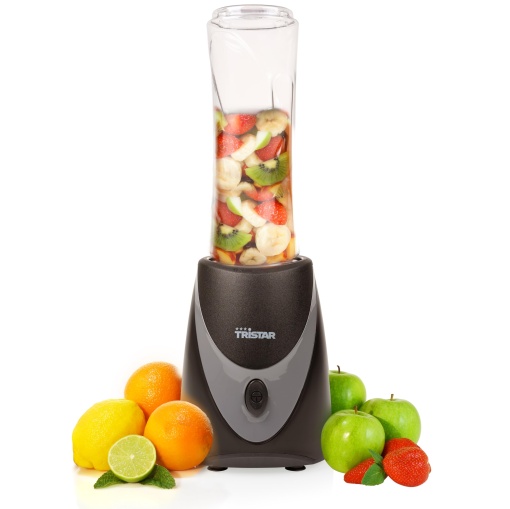 Tristar Smoothie Maker - ceasca de 500 ml - blender to go - lame din otel inoxidabil - cu capac - piese sigure pentru masina de spalat vase - BL-4485