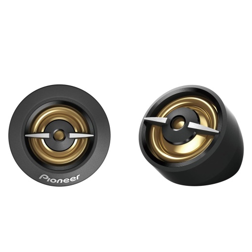 Tweeter Pioneer (450 W max. fiecare, 100 W sinusoidal), sunet puternic, eficienta ridicata, decupaj incastrat de 38 mm, set de 2 difuzoare, cu adaptor pentru instalare inclinata