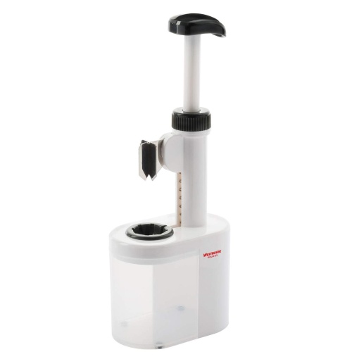 Westmark Prune fara samburi, pentru prune fara samburi gata de gatit, inaltime: 26,5 cm, lama din plastic/otel inoxidabil, Prunus, alb/antracit, 40232260