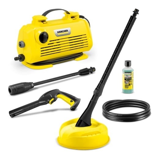Aparat de curatat cu inalta presiune Karcher K 2 Horizontal VPS Home presiune max 110 bari debit 360 lh capacitate suprafata 20 m2h 35 kg furtun si pi