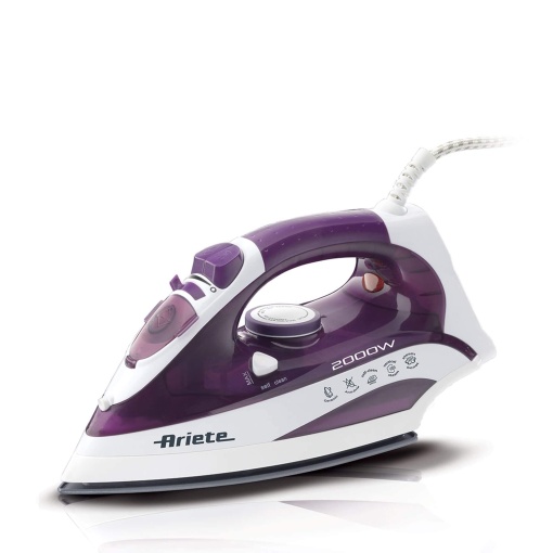 Ariete 00S623500AR0 6235 Fier de calcat, pentru calcat uscat si calcat cu abur, 2000, ceramic, violet/alb