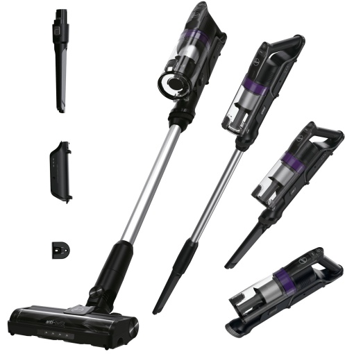 Aspirator fara fir Hoover HF1 Plus [HF1PZ10H] fara fir cu recipient de praf XL si LED, pana la 45 de minute de functionare, pentru toate tipurile de podea, anti-rasucire impotriva incurcaturii parului, aspirator fara fir cu functie de parcare, 0,7 L