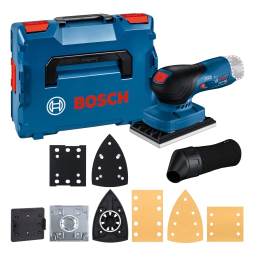 Bosch Professional 12V System Slefuitor orbital fara fir GSS 12V-13 (compatibil cu Bosch Click & Clean System, incl. 3x placa de slefuire, 3x foaie de slefuit, sac de praf, unealta de gaurire, L-BOXX)