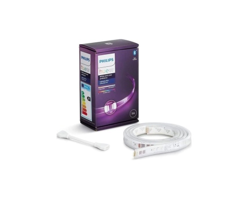 Extensie Philips Hue White Color Ambiance Lightstrip Plus 1 m banda LED reglabila pentru sistemul de iluminat Hue cu 16 milioane de culori control int