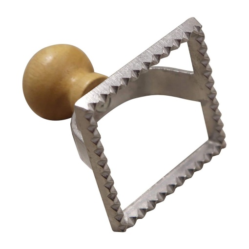 Fackelmann Emporte-piece Raviolis 40923 Forma patrata din inox si lemn 6x6 cm