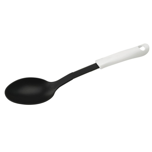 Fackelmann Servierloffel Arcadalina 32 cm NegruAlb Rezistent la Temperaturi de Pana la 100degC