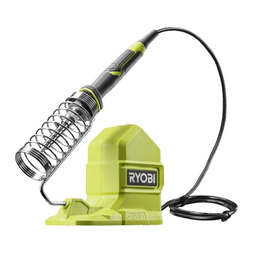 Fier de lipit fara fir RYOBI 18 V ONE+ RSI18-0, 200-480degC, timp de incalzire de 50 de secunde, cablu de 83 cm, suprafata de prindere GripZone, fara baterie si incarcator