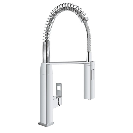 GROHE Eurocube | Robinete de bucatarie - Robinet de chiuveta cu o singura parghie | cu dus profesional | crom | 31395000