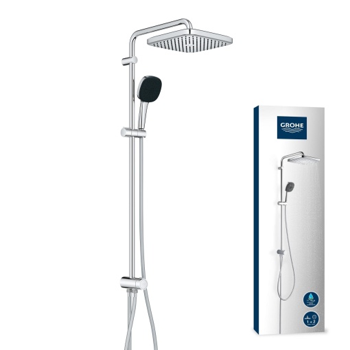 GROHE Vitalio 250 set de dus fara robinet cu economie de apa 8l pe minut dus cu efect de ploaie pentru robinetele de dus existente cap de dus 2 tipuri