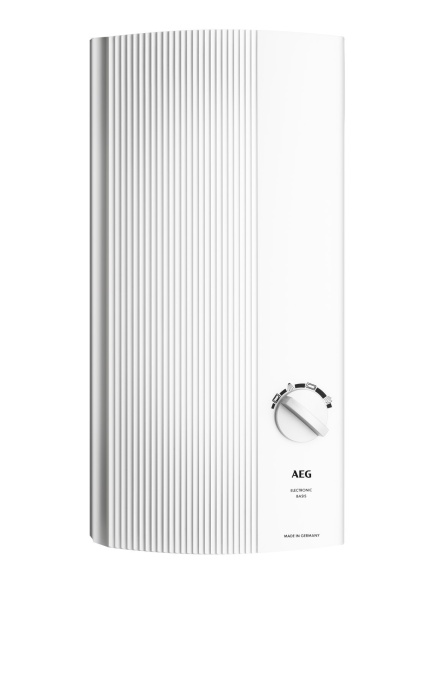Incalzitor electronic de apa instantaneu AEG DDLE basic 18/21/24 kW, comutabil, selectare continua a temperaturii prin 4 simboluri de aplicare, conexiune fixa 400V, testat VDE, 222390