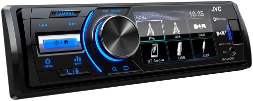 JVC KD-X561DBT Radio auto USB cu DAB+, Bluetooth si afisaj color TFT de 3" (intrare camera spate, intrare AUX, MP3, WMA, FLAC, DSP, 4 x 45 wati)
