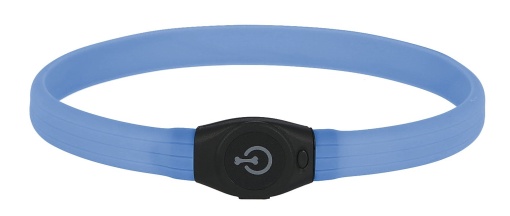 Kerbl Pet Maxi Safe LED Collar Par Lung albastru 65x25cm