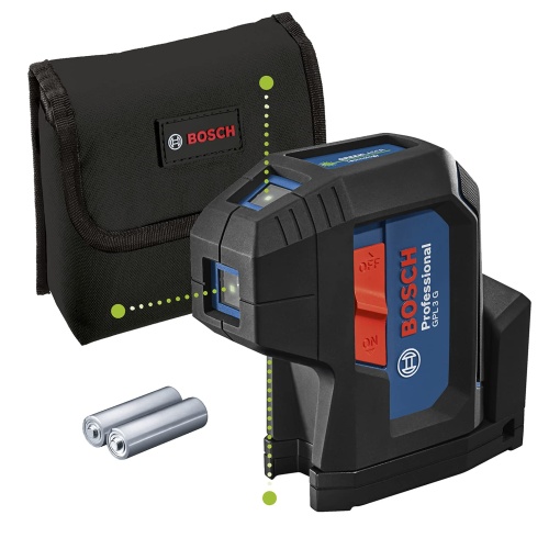 Laser profesional in 3 puncte GPL 3G (laser verde, raza de lucru: pana la 30 m, sac)