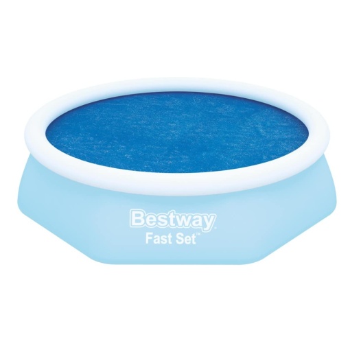 Prelata solara Bestway Flowclear(tm), O 210 cm, pentru piscine rotunde de 244 cm(tm), albastru