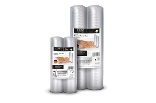 Set folii vidare CASO Strukturfolien Comfort BPA-free 4 role potrivite pentru Sous Vide