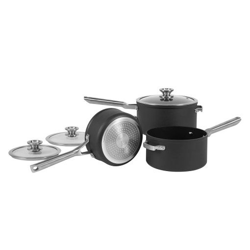 Set oale Ninja Foodi ZEROSTICK C53000EU 3 piese antiaderente aluminiu dur anodizat gri