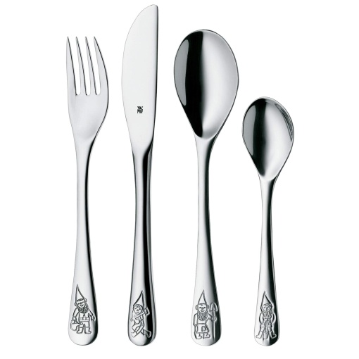 Set tacamuri copii WMF Zwerge 4 piese Cromargan inox spalare in masina