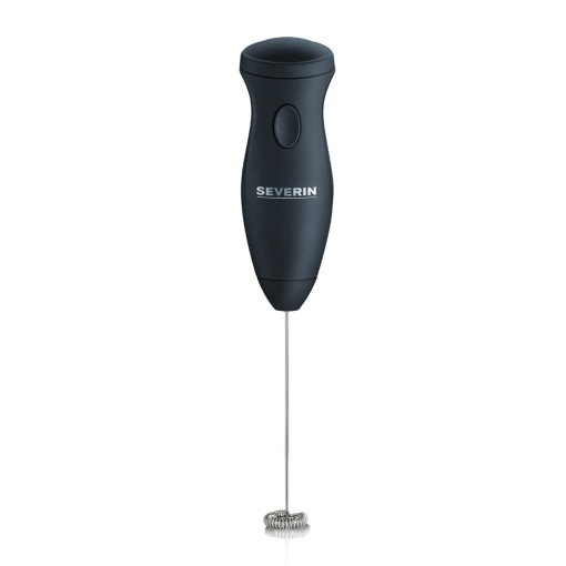 Spumant de lapte SEVERIN, spumant de lapte compact din otel inoxidabil, spumant de lapte electric cu functionare cu baterie si manevrare usoara, inclusiv 2 baterii, negru, SM 3590