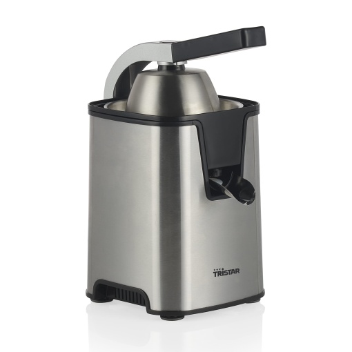 Storcator de citrice Tristar CP-3009 - Filtru de pulpa din otel inoxidabil - Filtru de pulpa personalizabil - 2 conuri de presare - Fara PFOA - Argint
