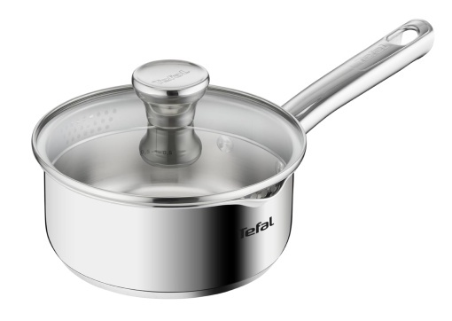 Tefal A70522 Duetto Stilkasserolle 16 cm Inox cu Capac de Sticla