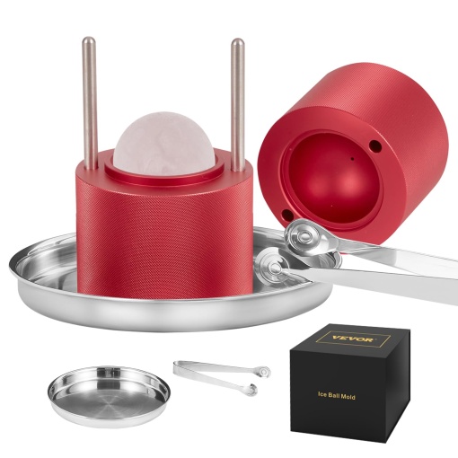 VEVOR Ice Ball Press Ice Ball Maker pentru bile de inghetata Airplane Al Alloy Ice Ball Press Kit pentru glob de inghetata de 60 mm