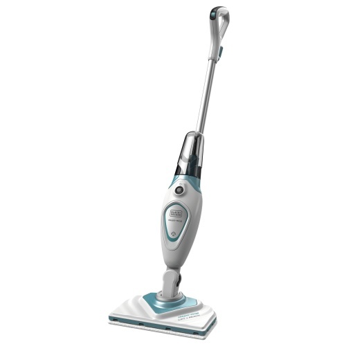 Aparat de curatat cu abur 2 in 1 BLACK+DECKER (1.600 W, pentru o curatenie igienica, temeinica, cu baza delta detasabila, operare usoara, inclusiv 2 pad) FSM1616-QS