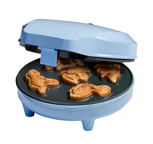 Bestron Waffle Maker pentru Mini Dino Cookies Mini Cookie Maker cu motive de dinozauri Fier de vafe pentru Mini Waffle Cookies cu cos suspendat si aco