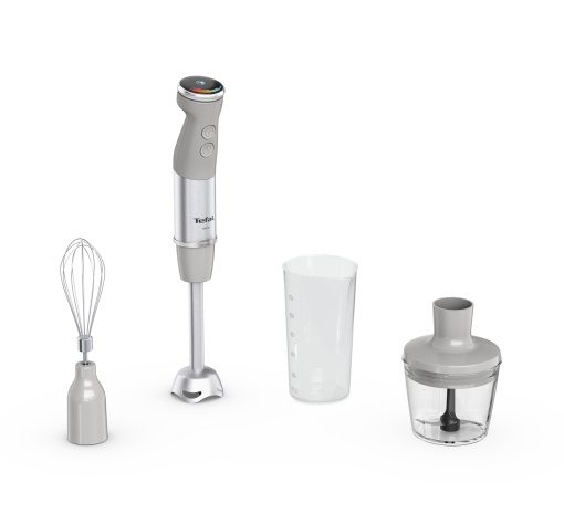 Blender de mana Tefal Quickchef+, HB673B30 cu atasament pentru tel