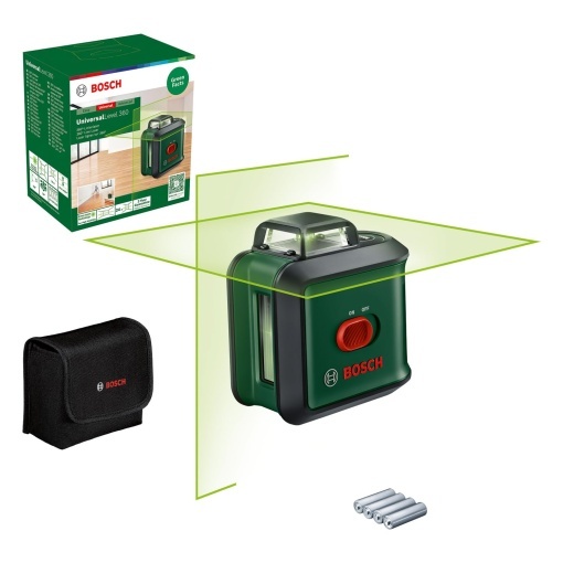 Bosch Cross Line Laser UniversalLevel 360 (linii laser verticale + orizontale incl. 360deg pentru alinierea in intreaga camera, intr-o cutie)