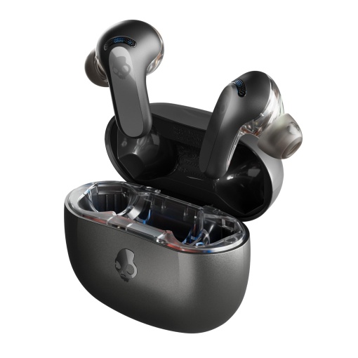 Casti fara fir intraauriculare Skullcandy Rail ANC cu anulare a zgomotului durata de viata a bateriei de 27 de ore micro compatibile cu dispozitive iP