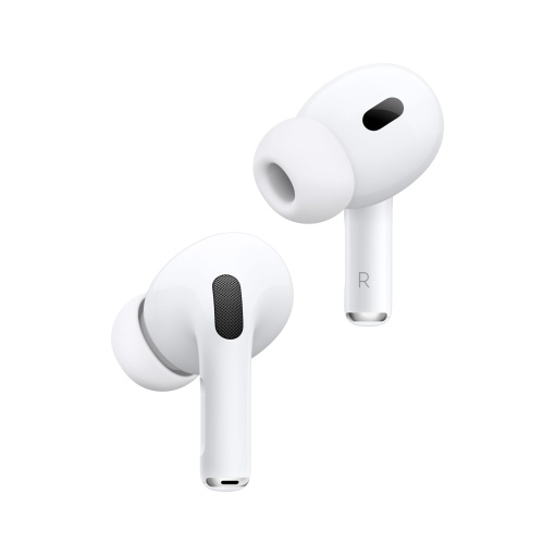 Casti intraauriculare wireless Apple AirPods Pro 2, casti Bluetooth, anulare activa a zgomotului, functie de asistenta auditiva, mod transparenta, sunet 3D personalizat, sunet Hi-Fi, cip H2, incarcare USB-C